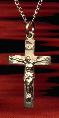 14kt Gold Filled, Crucifix, Your Choice of Chain, # 3850