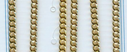 30" Curb Chain Endless, 2.9mm, Light Gold Plated, # 3855