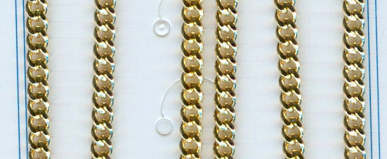 30" Curb Chain Endless, 2.9mm, Light Gold Plated, # 3855-sale