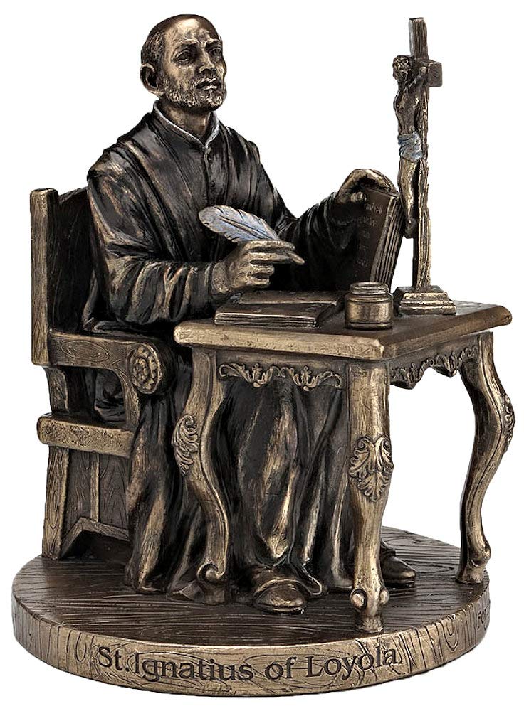 6.5" St. Ignatius of Loyola Statue, Cold Cast Bronze, # 55021
