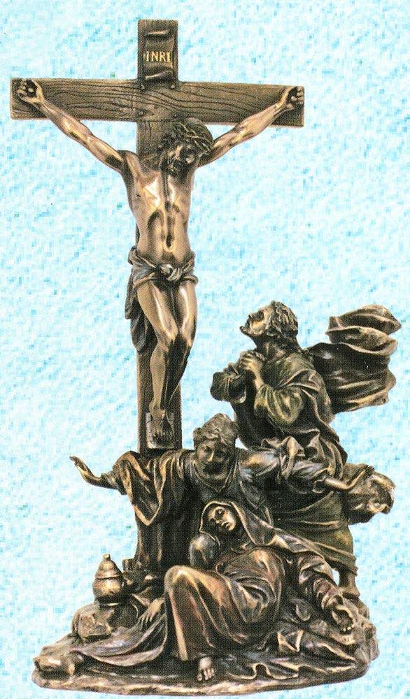 Crucifixion Masterpiece, Bronzed Resin, 11", 92292