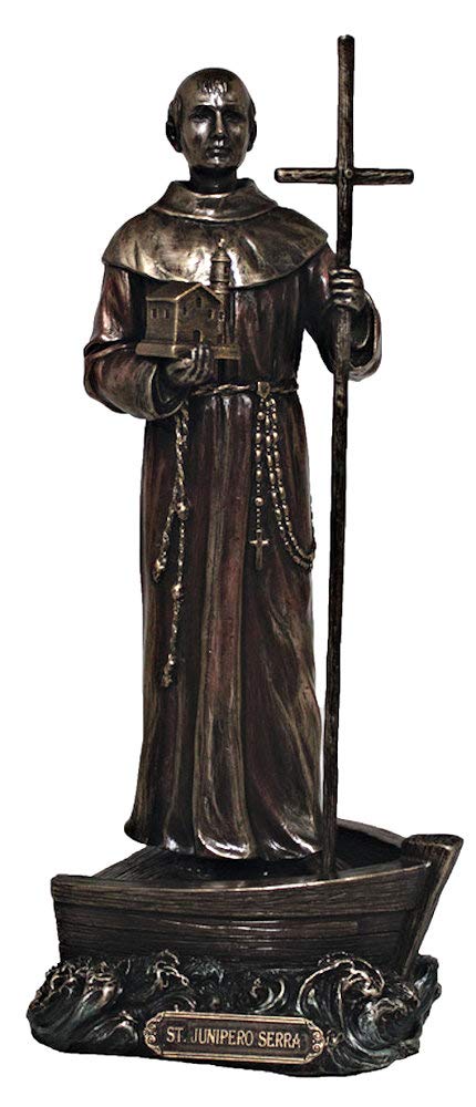 9" St. Junipero Serra Statue, Cold Cast Bronze, # 57131