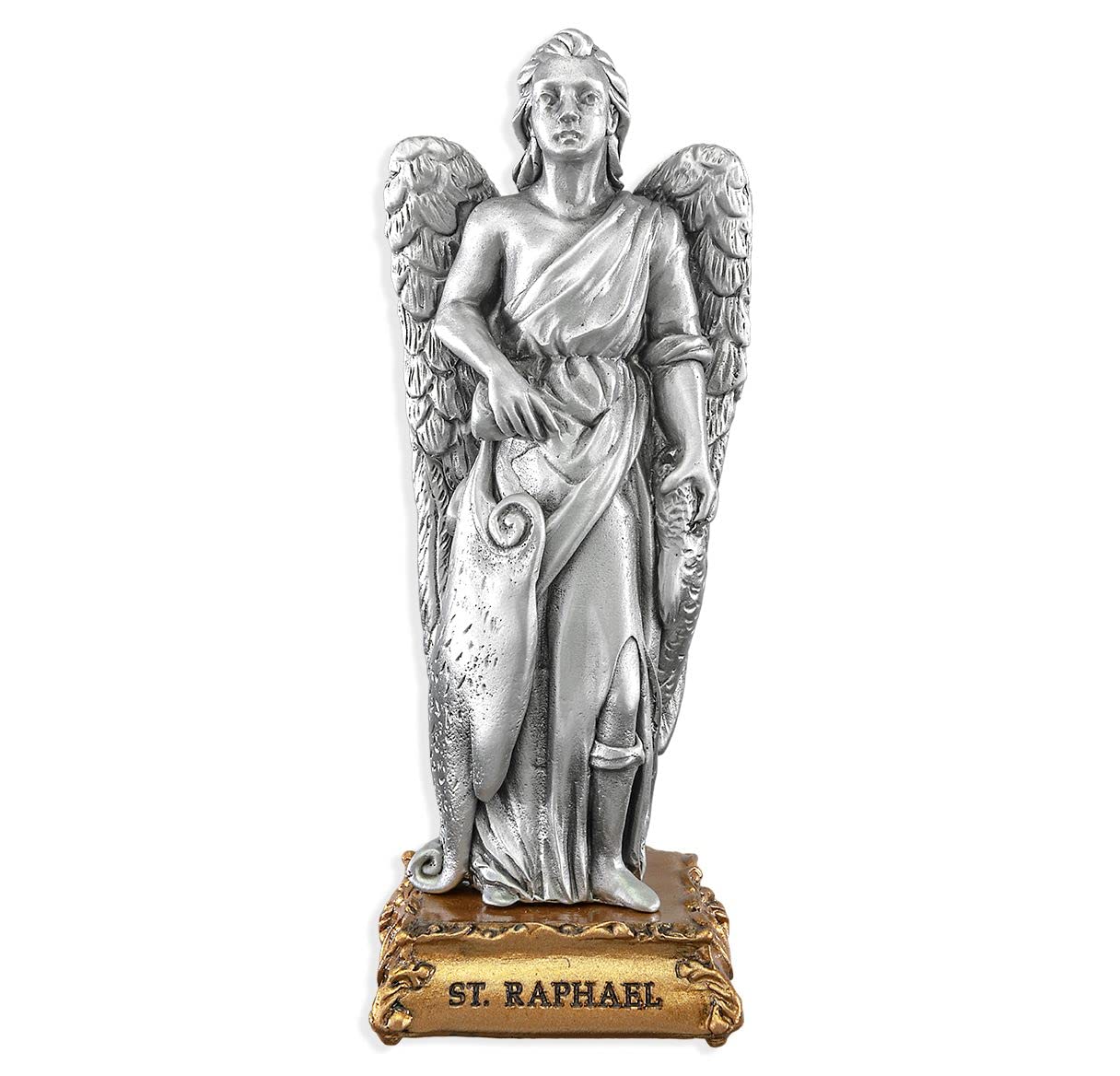 Pewter St. Raphael Statue, 4-3/4", # 88908