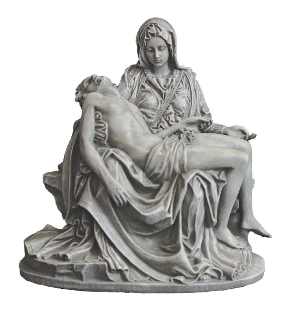 Pieta in Stone Finished Resin, 6.25", Veronese Collection 4050