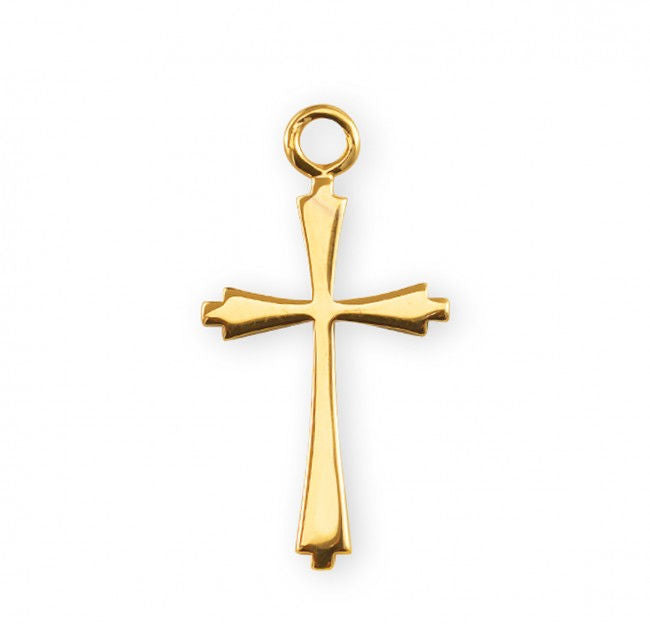 Cross, 3/4", 16Kt Gold over Sterling, Your Choice of Chain # 41585.
