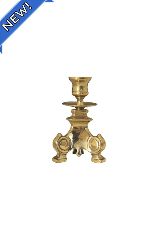 Candleholder in shiny brass 5.25"