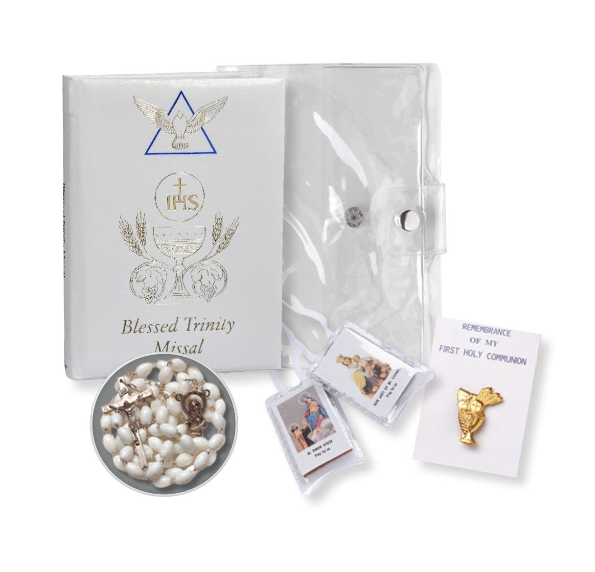 GIRL'S FIRST COMMUNION 5 PIECE GIFT SET, # 6416