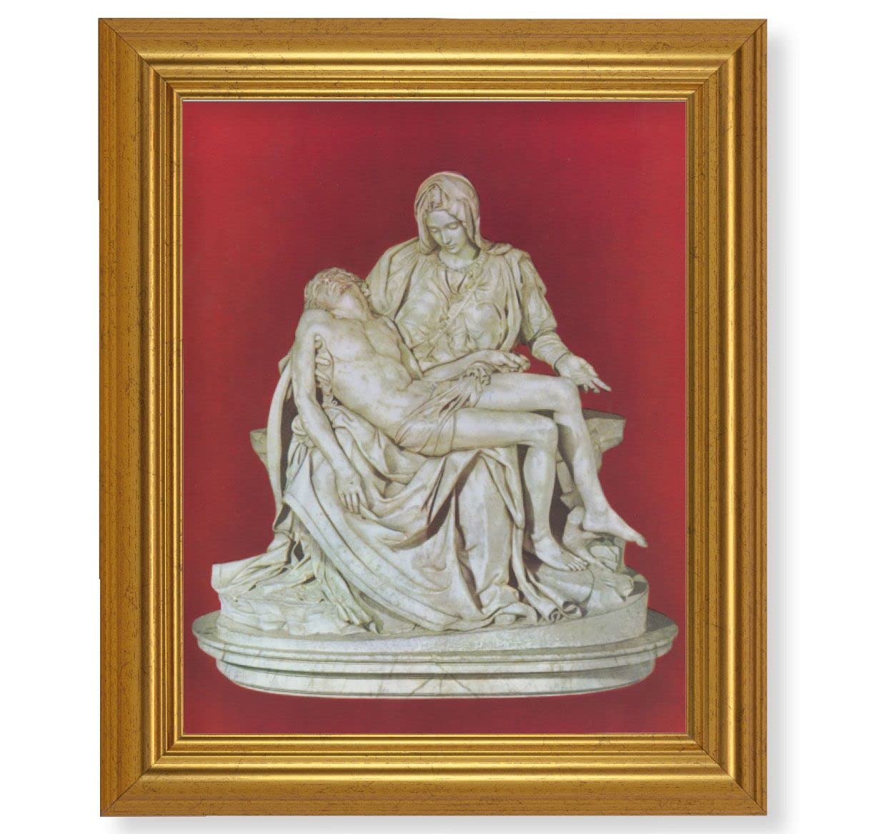 The Pieta Picture, 10"x12" Gold-Leaf Finished Classic Frame, Italian Print on Artboard # 27377