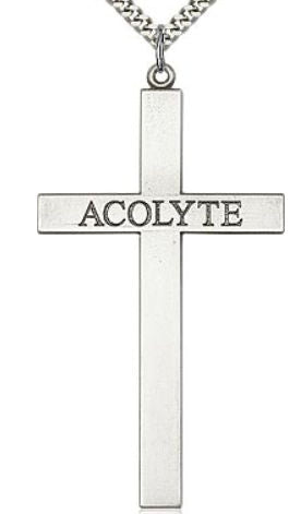 Acolyte Cross Necklace 2.5" 14kt Gold Filled, Your Choice of Chain # 43505