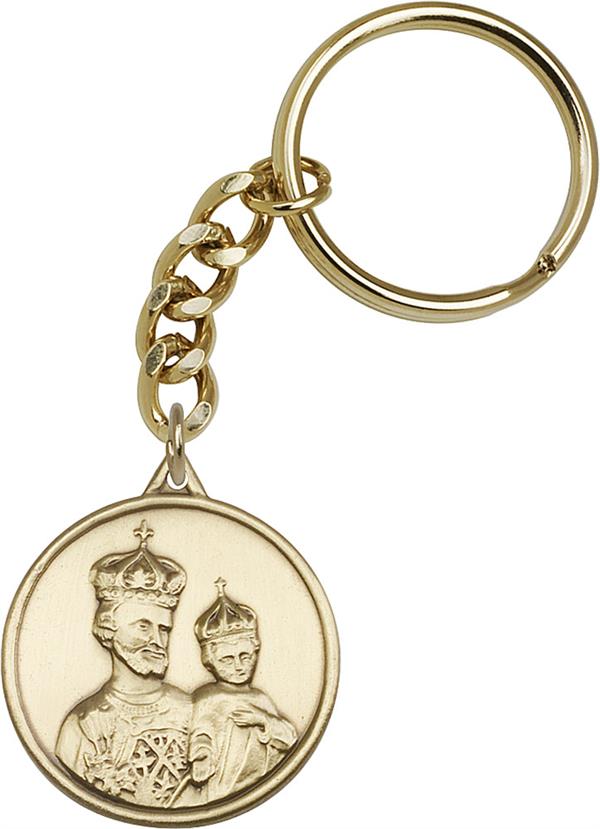 Keychain, Bronze Oxide, St. Joseph, 1-3/8", # 45722