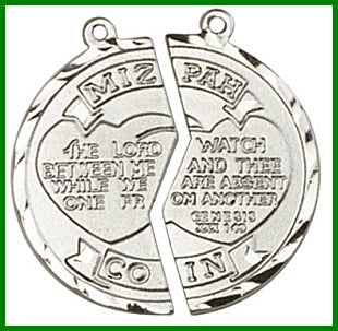 Keychain, Silver Plate, Miz Pah, 1", # 45730