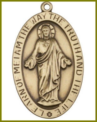 Keychain, Bronze Oxide Finish, Scapular, 1-5/8", # 45754