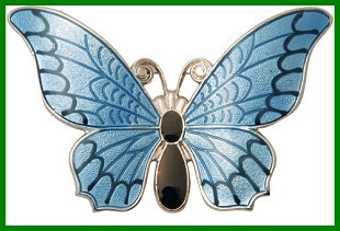 Keychain, Gold Plated, Butterfly, 3-1/8" wide, # 45755