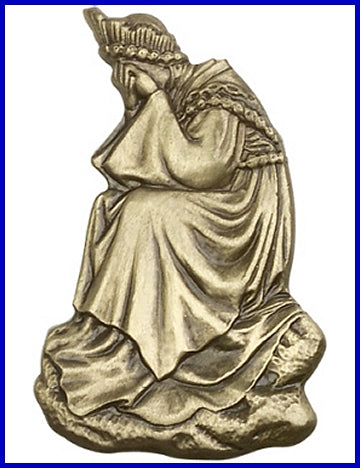 Visor Clip, Bronze Oxide Finish, Our Lady of La Salette, 1-3/8", # 45761