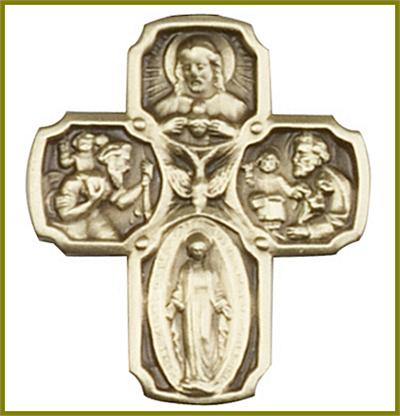 Visor Clip, Bronze Oxide Finish, 4 Way Medal, 1-1/4" tall, # 45791
