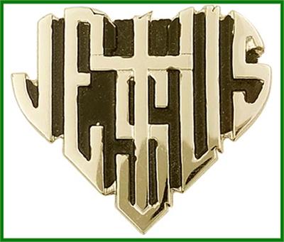 Visor Clip, Bronze Oxide Finish, Jesus Heart, 1-1/8" tall, # 45793