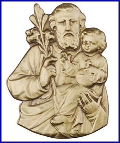 Visor Clip, Bronze Oxide Finish, St. Joseph, 2-1/8", # 45811