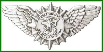 Visor Clip, Silver Oxide Finish, St. Michael, 1-3/8" wide, # 45818