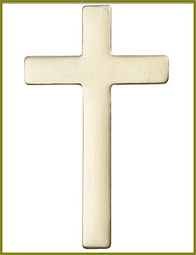 Visor Clip, Bronze Oxide Finish, Choir Cross, 2-1/2" tall, # 45868
