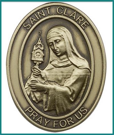 Visor Clip, Bronze Oxide Finish, St. Clare, 1-5/8", # 45906