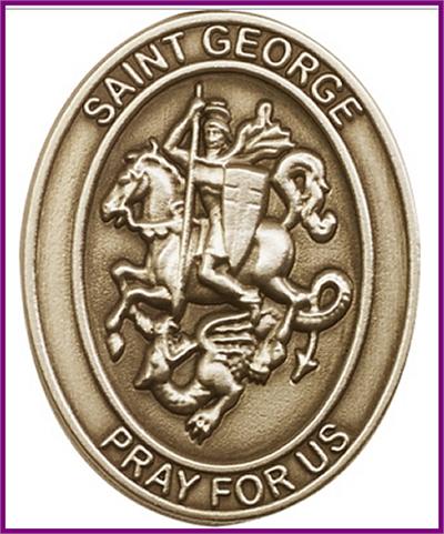 Visor Clip, Bronze Oxide Finish, St. George, 1-5/8", # 45911