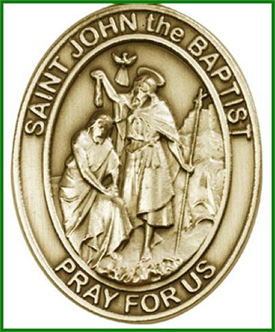 Visor Clip, Bronze Oxide Finish, St. John the Baptist, 1-5/8", # 45919