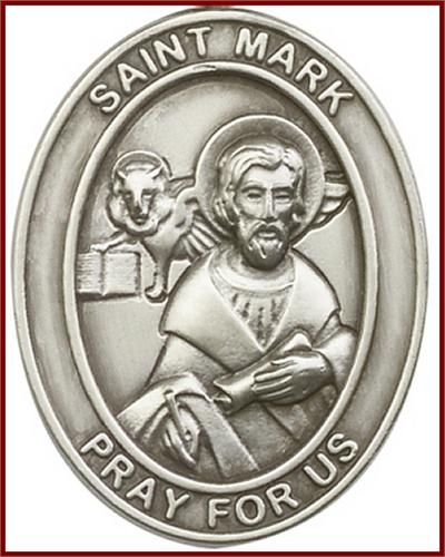 Visor Clip, Silver Oxide Finish, St. Mark, 1-5/8", # 45925