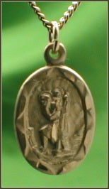 St. Christopher 14kt Gold Filled, 1/2 in. x 11/16 in. Medal, your Choice of Chain, # 4592