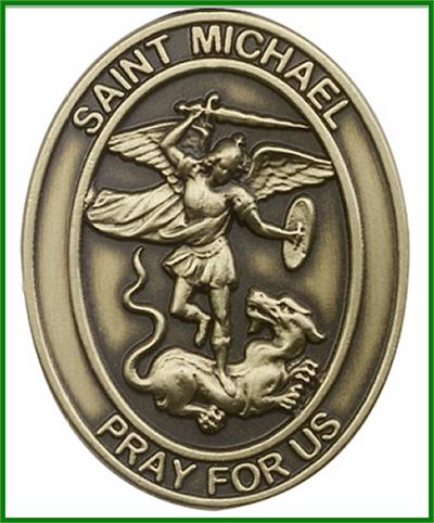 Visor Clip, Bronze Oxide Finish, St. Michael, 1-5/8", # 45929