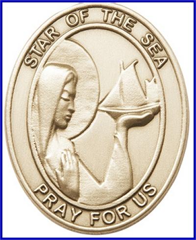 Visor Clip, Bronze Oxide Finish, Star of the Sea, 1-5/8", # 45946