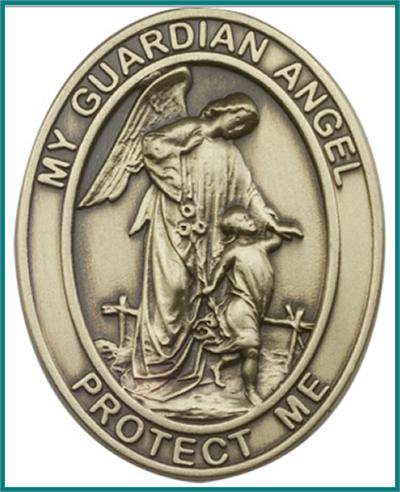 Visor Clip, Bronze Oxide Finish, Guardian Angel, 1-5/8", # 45955