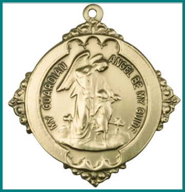 Keychain, Bronze Oxide Finish, Guardian Angel, 1-1/8" tall, # 45989