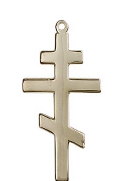 St. Andrew Cross, Solid 14kt Gold, 1-3/8", Free Chain, # 46023