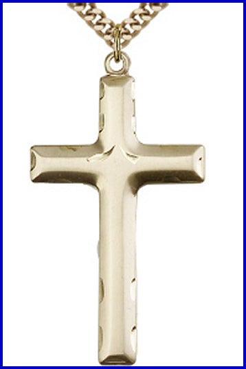 1-5/8" 14kt Gold Filled Cross, Your Choice of Chain, # 47021