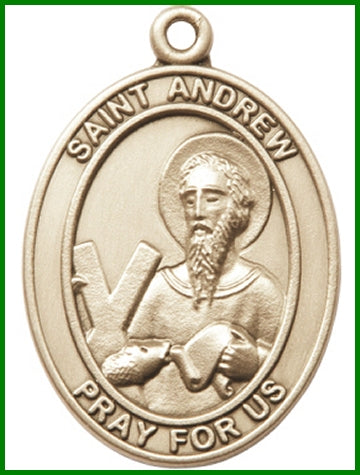 Keychain, Bronze Oxide Finish, St. Andrew, 1-7/8" tall, # 48023