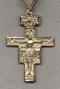 2" San Damiano Crucifix 14kt Gold Filled, Your Choice of Chain, # 4873