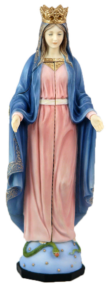 11" Our Lady of Sorrows Triptych, Full Color Resin, # 49453