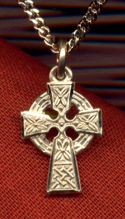 1/2" Celtic Cross, 14kt Gold Filled, Your Choice of Chain # 4952