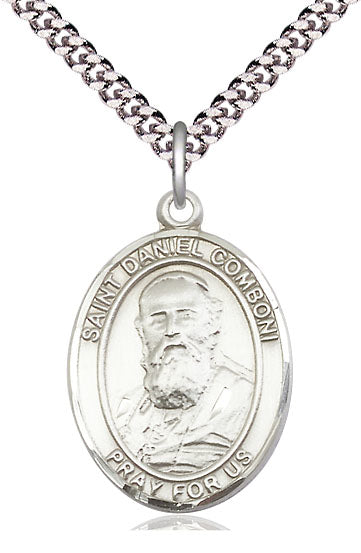 St. Daniel Comboni Medal in Fine Pewter, 1" tall, Your Choice of Chain, # 5131