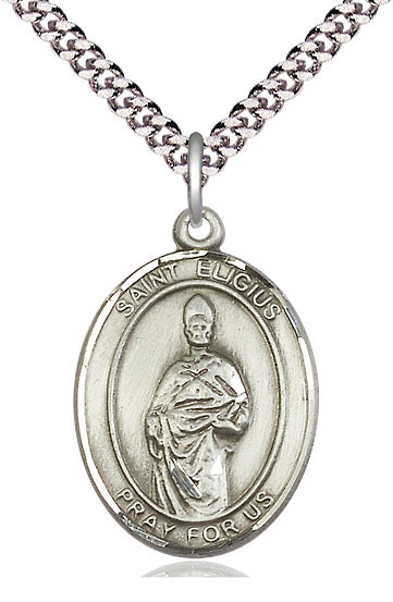St. Eligius Medal in Fine Pewter, 1" tall, Your Choice of Chain, # 5179