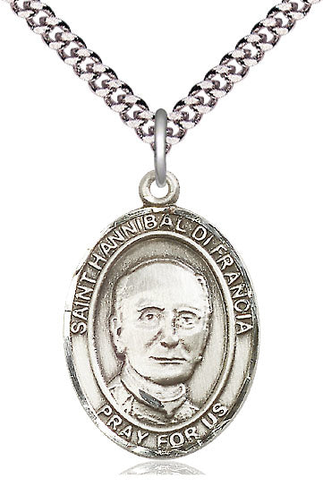 St. Hannibal Medal in Fine Pewter, 1" tall, Your Choice of Chain, # 5263