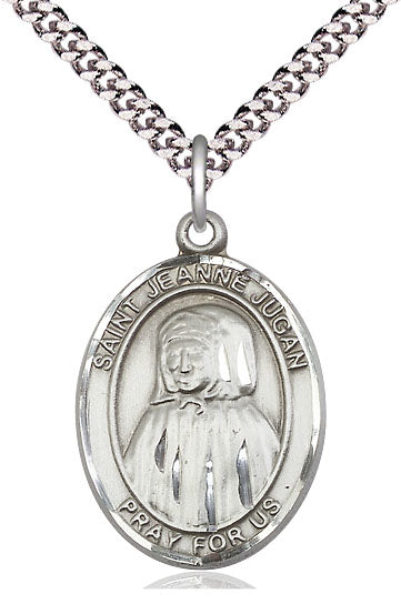 St. Jeanne Jugan Medal in Fine Pewter, 1" tall, Your Choice of Chain, # 5306
