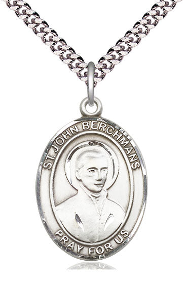 St. John Berchmans Medal in Fine Pewter, 1" tall, Your Choice of Chain, # 5321