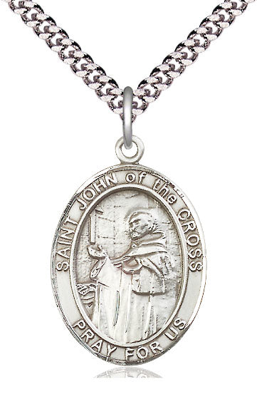 St. John of the Cross Medal in Fine Pewter, 1" tall, Your Choice of Chain, # 5345