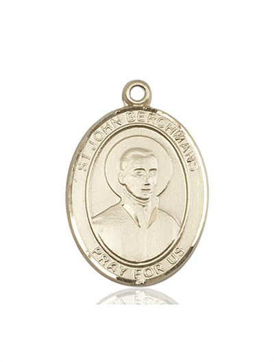 St. John Berchmans Medal, 14kt Gold Filled, 1"x3/4", Your Choice of Chain, # 54076