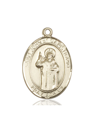 St. John of Capistrano Medal, 14kt Gold Filled, 1"x3/4", Your Choice of Chain, # 54094