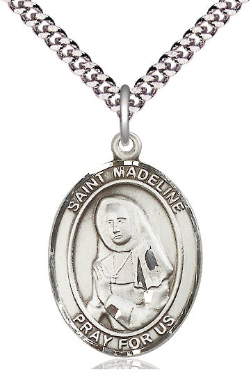 St. Madeline Sophie Barat Medal in Fine Pewter, 1" tall, Your Choice of Chain, # 5419