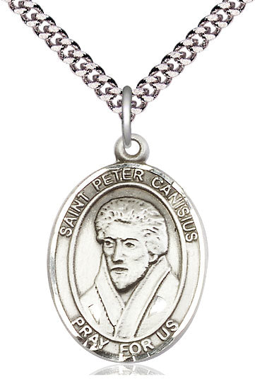 St. Peter Canisius Medal in Fine Pewter, 1" tall, Your Choice of Chain, # 5512
