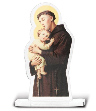 St. Anthony Standing Lucite Figurine, 2-7/8", # 55421-sale