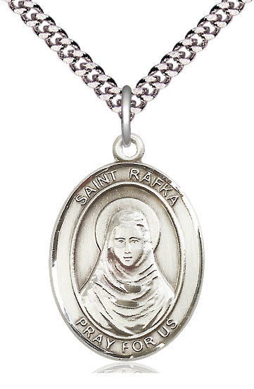 St. Rafka Medal in Fine Pewter, 1" tall, Your Choice of Chain, # 5547